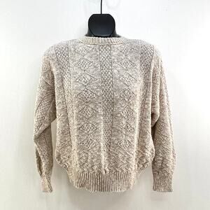 Pierre Cardin Cotton Crewneck Pullover Sweater Vintage Grandpacore Classic